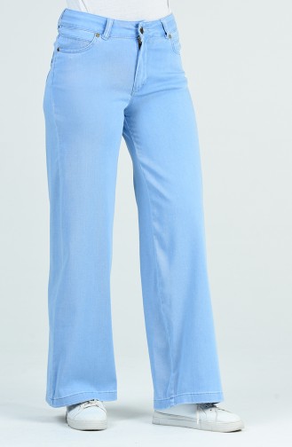 Wide leg Jeans 9108-01  Ice Blue 9108-01