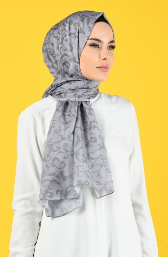 Châle Coton a Motifs 95343-05 Gris 95343-05