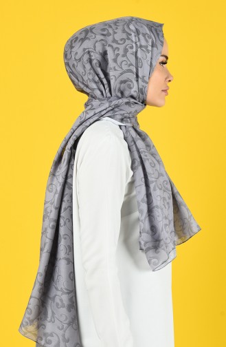 Châle Coton a Motifs 95343-05 Gris 95343-05