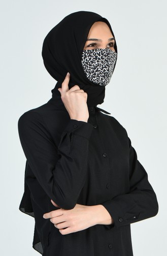 Gesichtsmaske 2000-12 Schwarz 2000-12