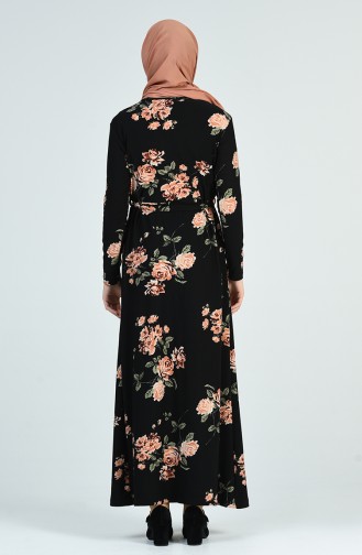Robe a Motifs 9000A-01 Noir 9000-01