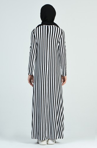 Striped Dress 0273-03 Black 0273-03