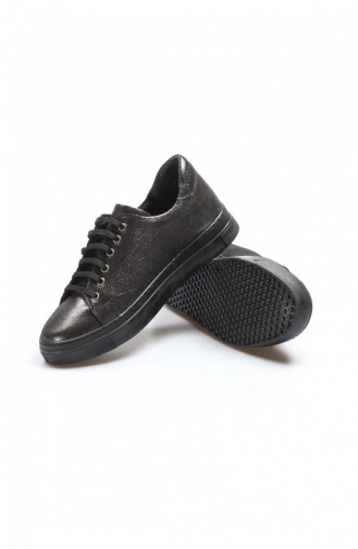 Fast Step Spor Ayakkabı Hakiki Deri Çelik Simli Sneaker Ayakkabı 864Za1005