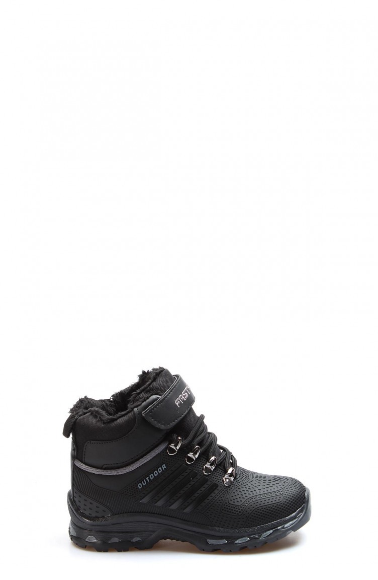 Fast Step Bot Erkek Cocuk Siyah Fume Unisex Cocuk Outdoor Bot 865sfa6010 Sefamerve