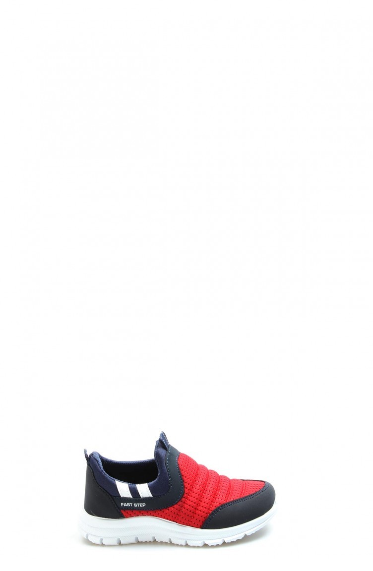 Fast Step Spor Ayakkabi Erkek Cocuk Kirmizi Lacivert Unisex Cocuk Sneaker Ayakkabi 868pa1006 Sefamerve
