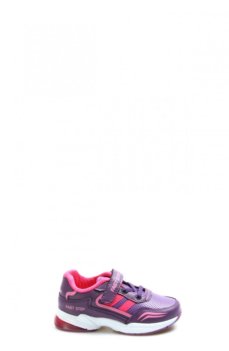 Fast Step Spor Ayakkabi Erkek Cocuk Mor Fusya Unisex Cocuk Sneaker Ayakkabi 877pa205 Sefamerve