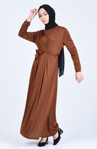 Robe Hijab Tabac 8003-02