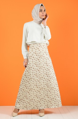 Beige Rok 9040-04