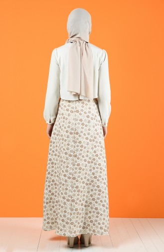 Beige Skirt 9040A-01