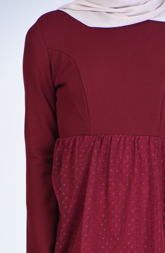 Tüll Abendkleid 60102-01 Weinrot 60102-01