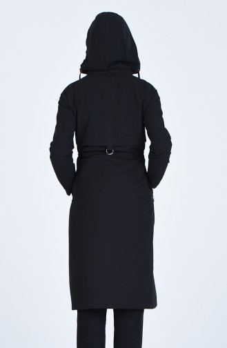 Black Trench Coats Models 6093-02