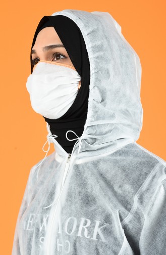 Mit Maske Geschenk Schutzkleidung 6462-01 Weiss 6462-01