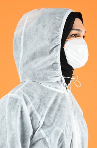 Mit Maske Geschenk Schutzkleidung 6462-01 Weiss 6462-01