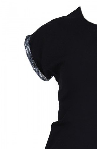 Ladies Short Sleeve Pajama Set 903020-a Black 903020-A