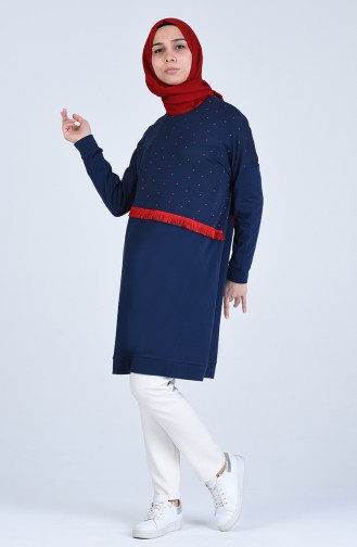 Navy Blue Tuniek 1548-01