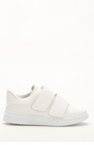 White Banded woman Sneaker 02