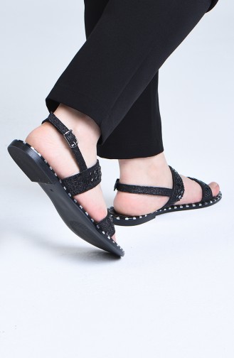 Black Summer Sandals 0005-01