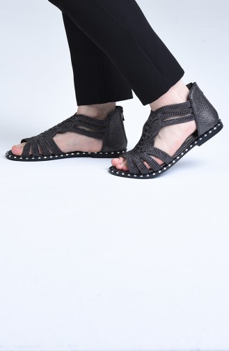 Sandalen 0008-02 Rauchgrau 0008-02