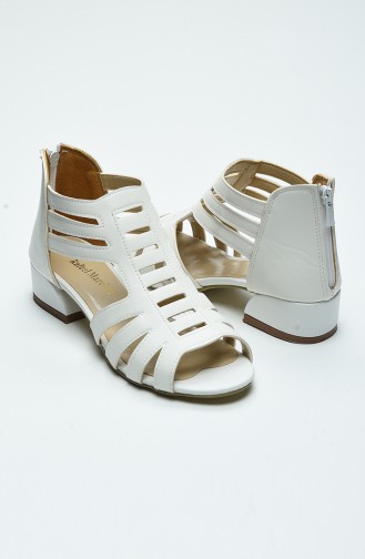 Women s Heeled Shoes 0505-02 white Skin 0505-02