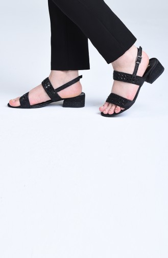 Schwarz Sommer Sandalen 0512-01