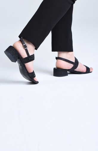Black Summer Sandals 0512-01