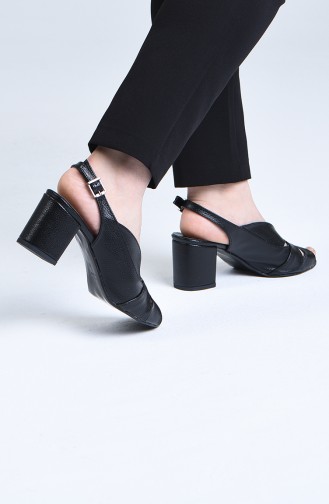 Black High-Heel Shoes 9053-02