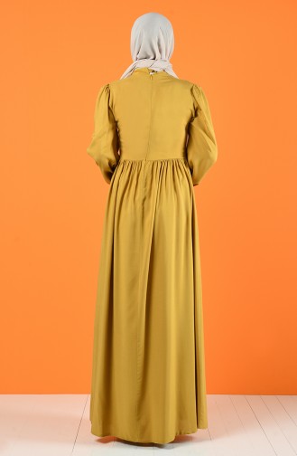 فستان أصفر خردل 8124-04