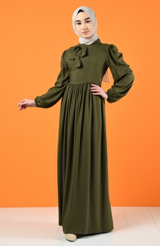 Bow Tie Dress 8124-07 Khaki 8124-07