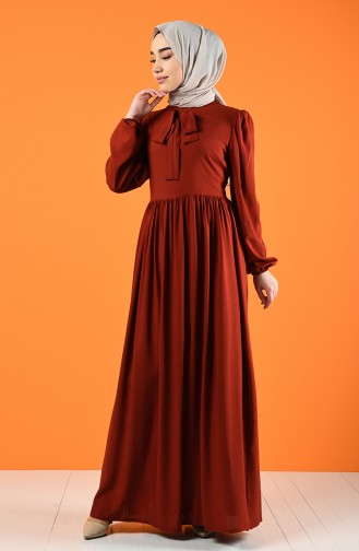 Kleid 8124-08 Dunkel Ziegelrot 8124-08