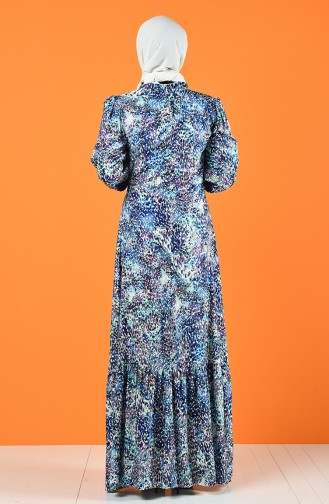فستان أزرق كحلي 8182-01