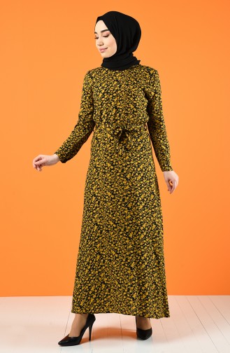 فستان أصفر خردل 5290-02