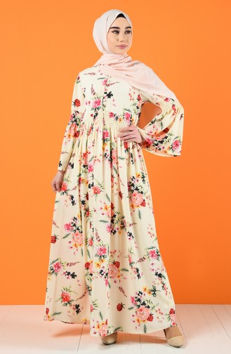 Robe Hijab Saumon 07026-01