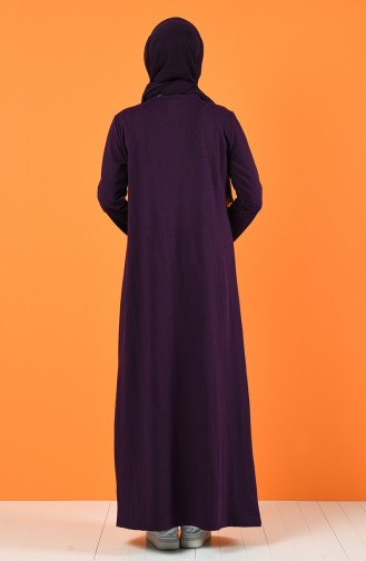 Lila Hijab Kleider 5042-01