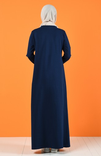 Indigo Hijab Dress 5042-03