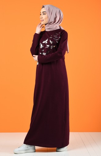 Robe Hijab Plum 5042-04