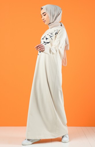 Robe Hijab Ecru 5042-09