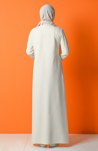 Naturfarbe Hijab Kleider 5042-09