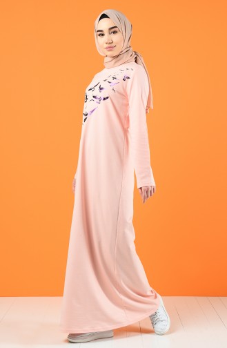 Powder Hijab Dress 5042-11