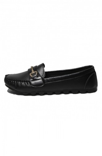 Black Woman Flat Shoe 01