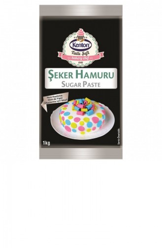 Kenton Şeker Hamuru Siyah 1Kg