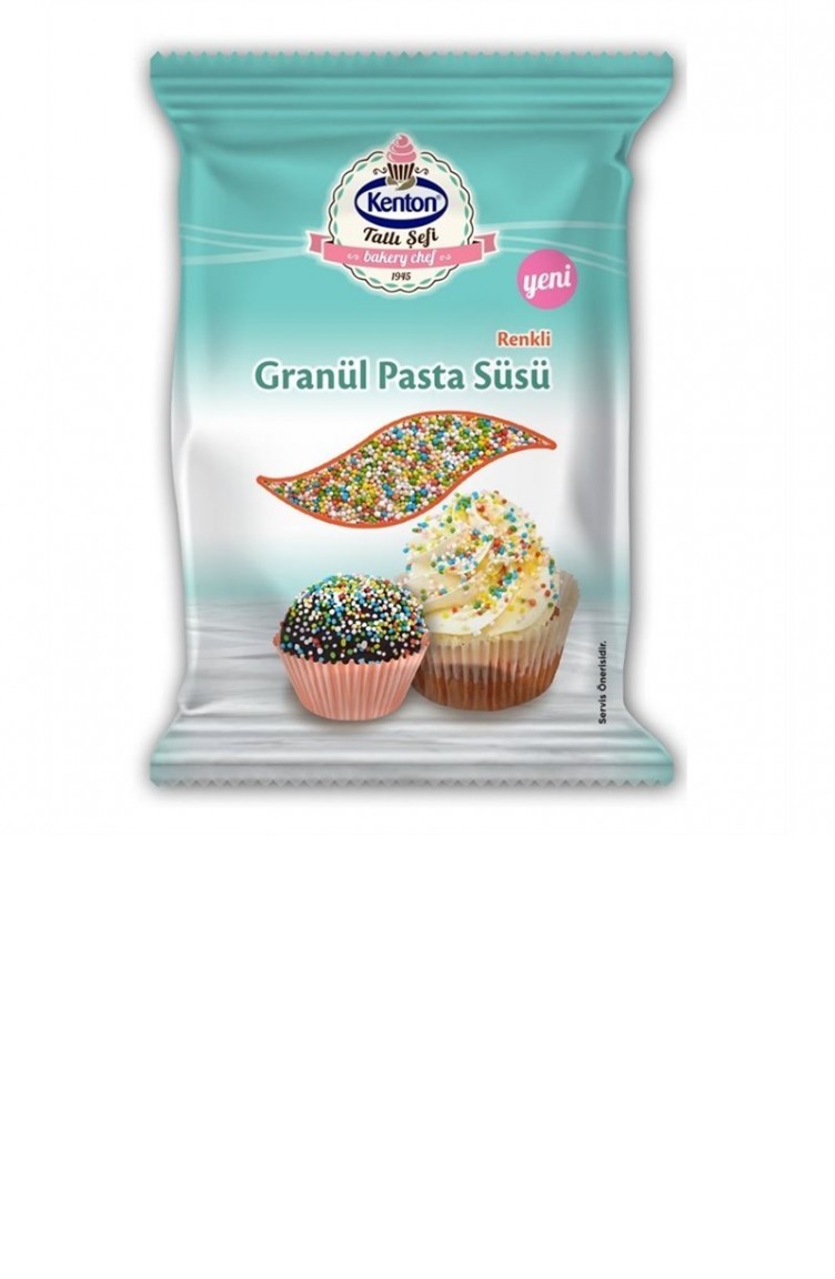Kenton 50 Gr Tatlı Şefi Granül Pasta Süsü Karışık Renkli 1Li Sefamerve