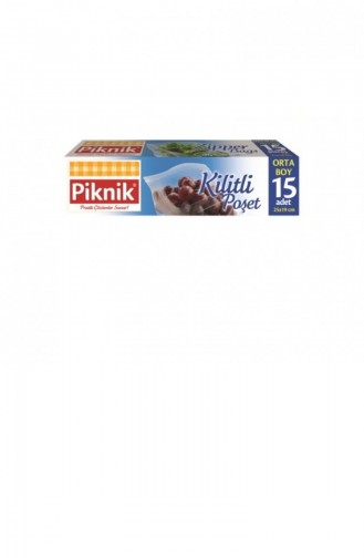 Piknik Lebensmittel Verpackung Druckverschlussbeutel  Mittel 15 Stück 1200465