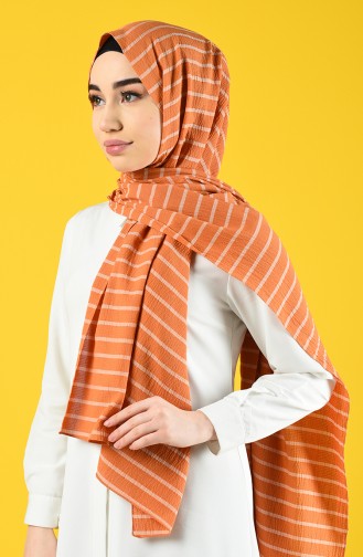 Striped Seasonal Shawl 901616-12 Orange 901616-12