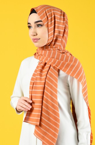 Striped Seasonal Shawl 901616-12 Orange 901616-12