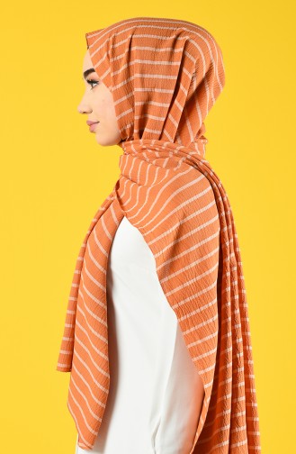 Striped Seasonal Shawl 901616-12 Orange 901616-12