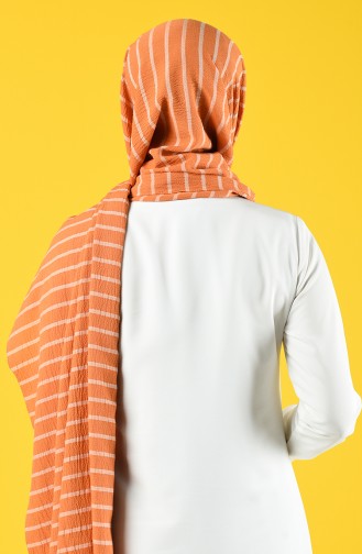 Striped Seasonal Shawl 901616-12 Orange 901616-12