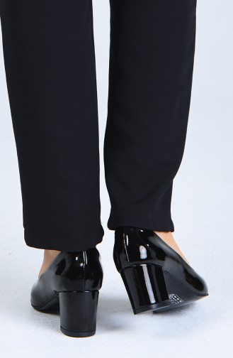 Women s Heeled Shoe 0610-03 Black Patent Leather 0610-03