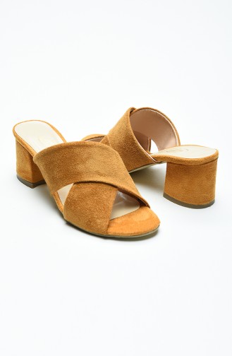 Mustard High-Heel Shoes 9100-05