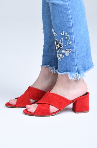 Red High-Heel Shoes 9100-07