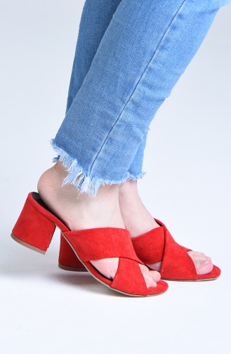 Red High-Heel Shoes 9100-07